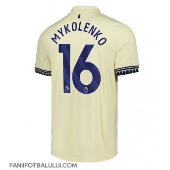 Everton Vitaliy Mykolenko #16 Tricou Fotbal Replică 2025-26 Barbati Deplasare